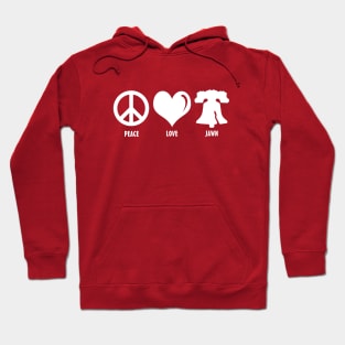 Peace Love Jawn Philly Liberty Bell Brotherly Love Hoodie